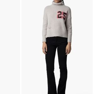ZADIG and VOLTAIRE blee we 26 turtleneck merino wool sweater..Medium